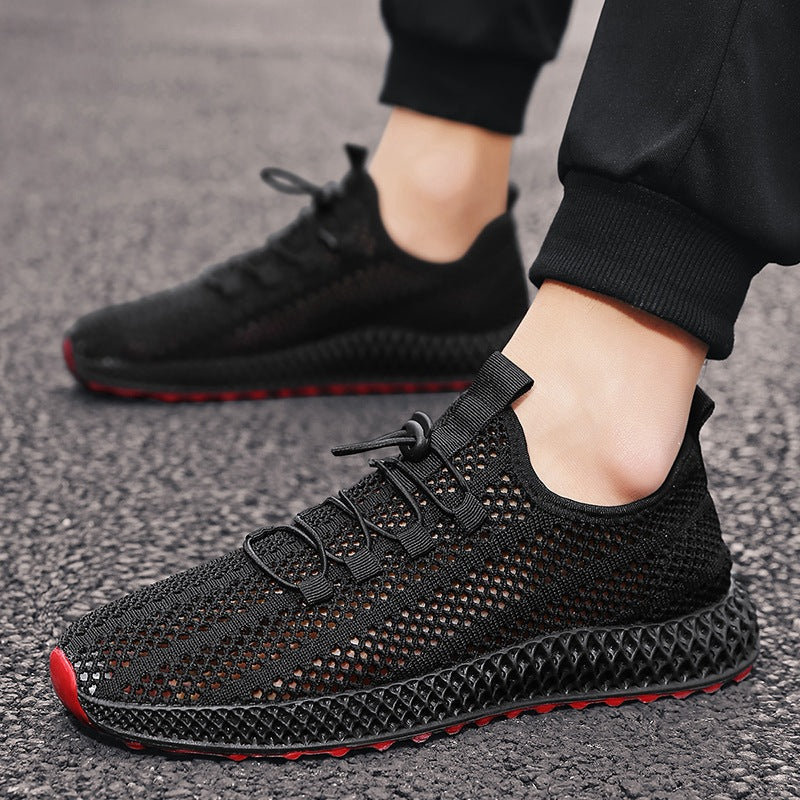 Hollow Breathable Fly Woven Mesh Casual Sports Shoes