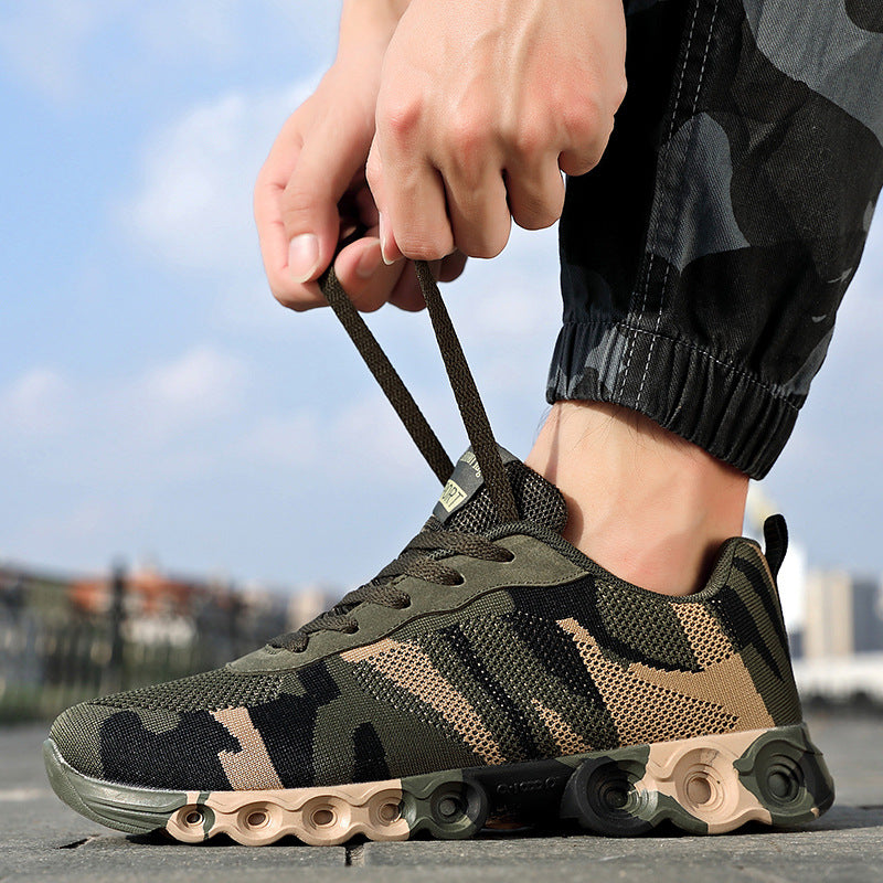 Breathable Camouflage Mesh Sports Shoes for Men